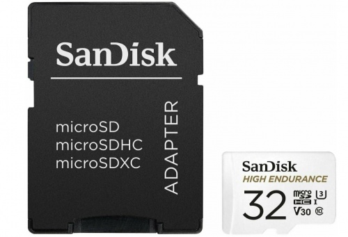 Карты памяти SanDisk High Endurance microSD 32 GB 10 class