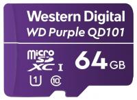 Карта памяти microSDXC WD Purple SC QD101 Ultra Endurance 64 ГБ