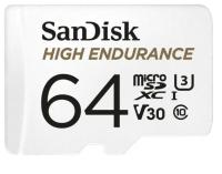 Карты памяти SanDisk High Endurance microSD 64 GB 10 class